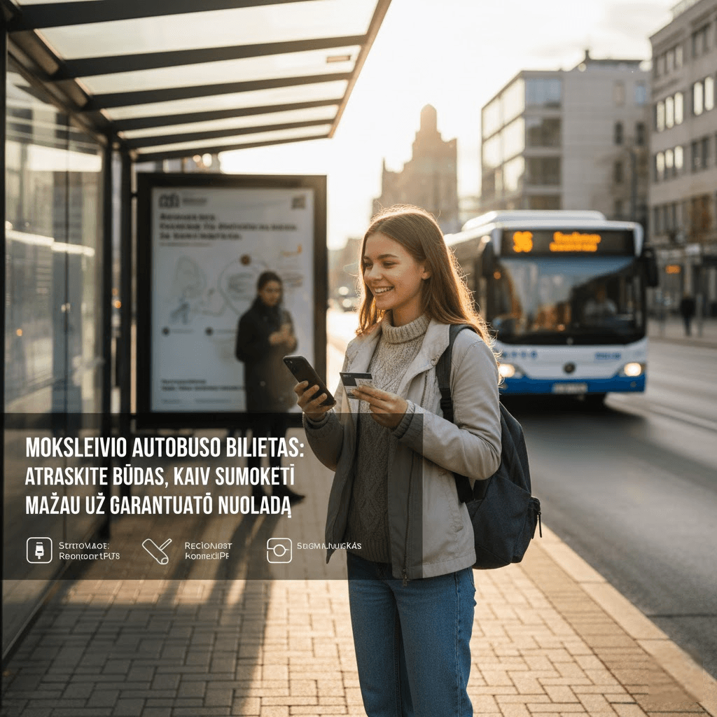 Moksleivio Autobuso Bilietas: Atraskite Būdus, Kaip Sumokėti Mažiau Už Garantuotą Nuolaidą