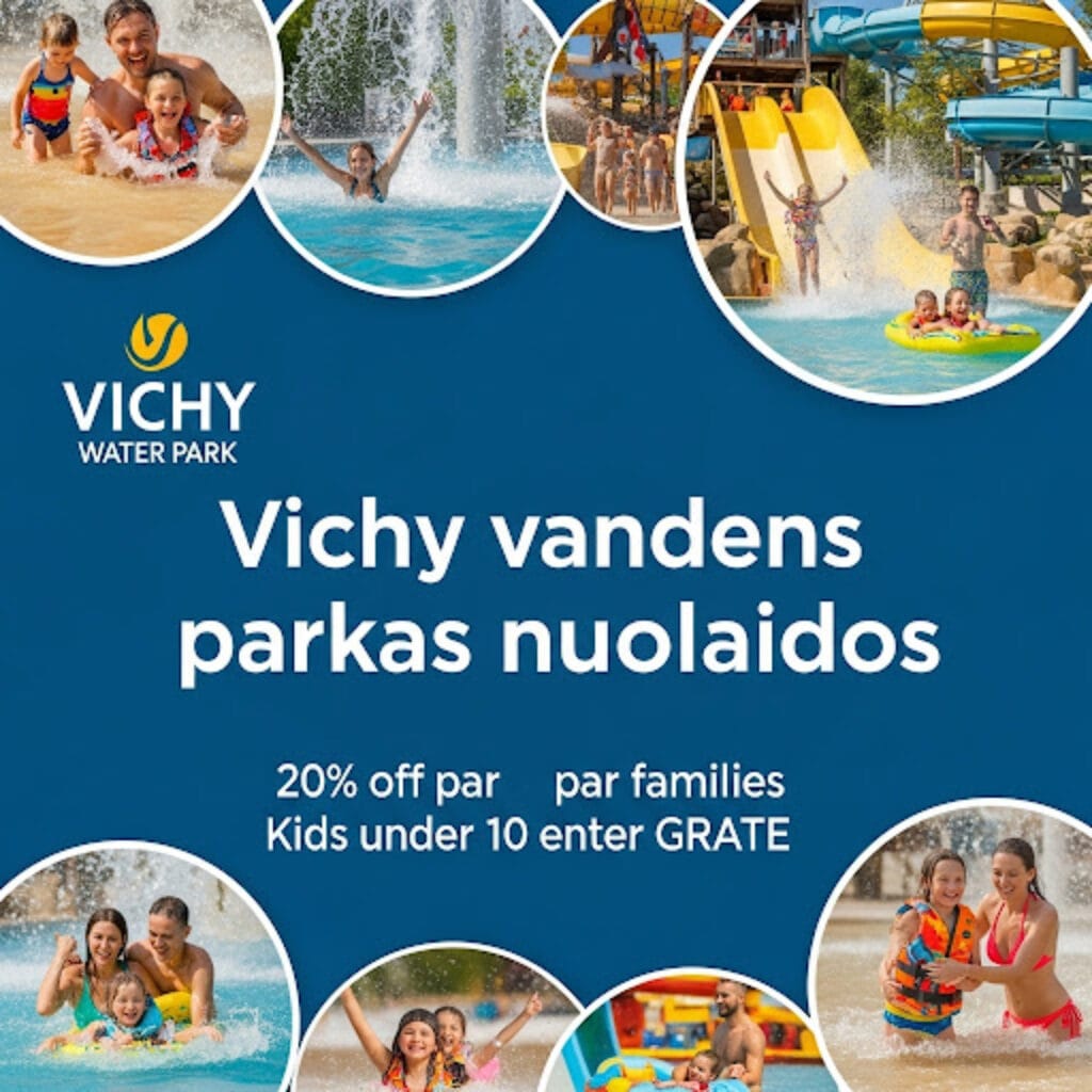 Vichy Vandens Parkas Nuolaidos: Kaip Mėgautis Vandenio Malonumais Vilniuje Pigiau?