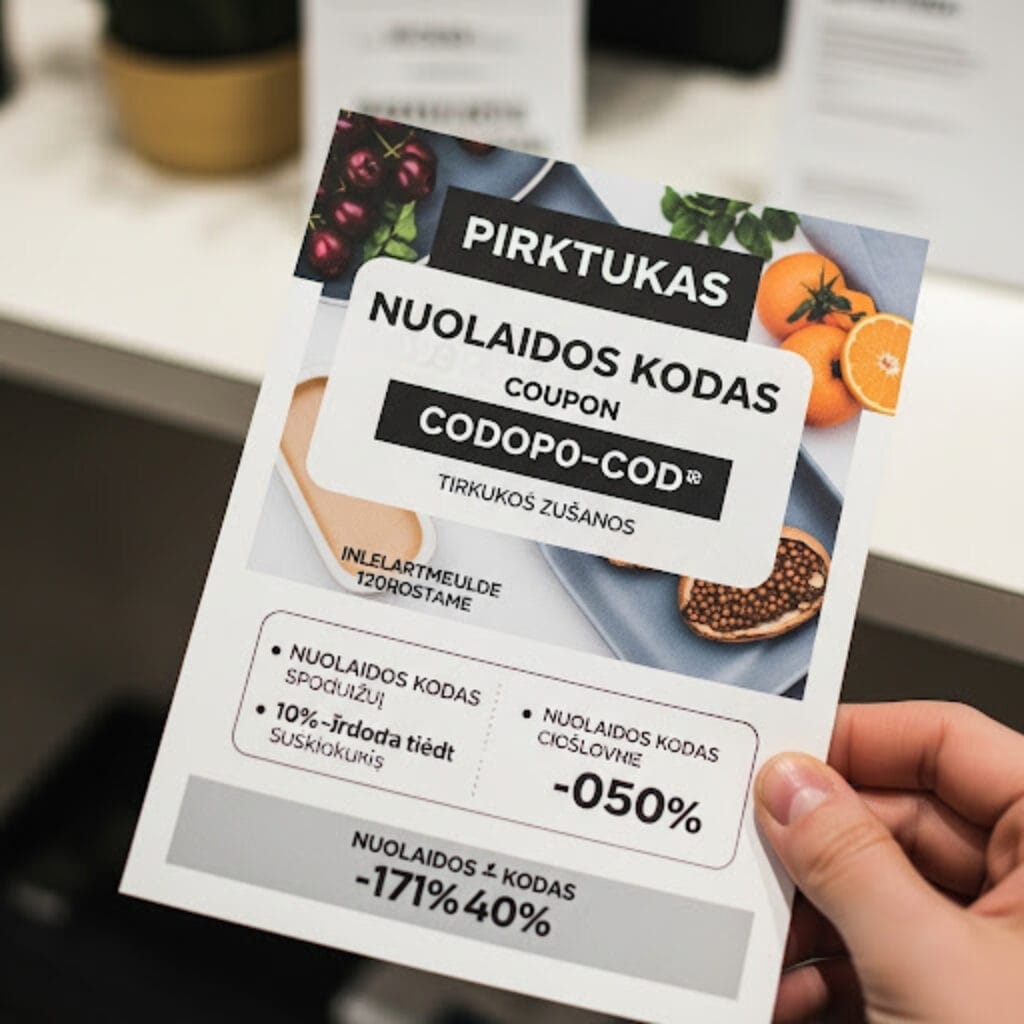 Pirktuko Gidas: Kaip Išmaniai Naudoti Nuolaidų Kodus ir Sutaupyti Daugiau