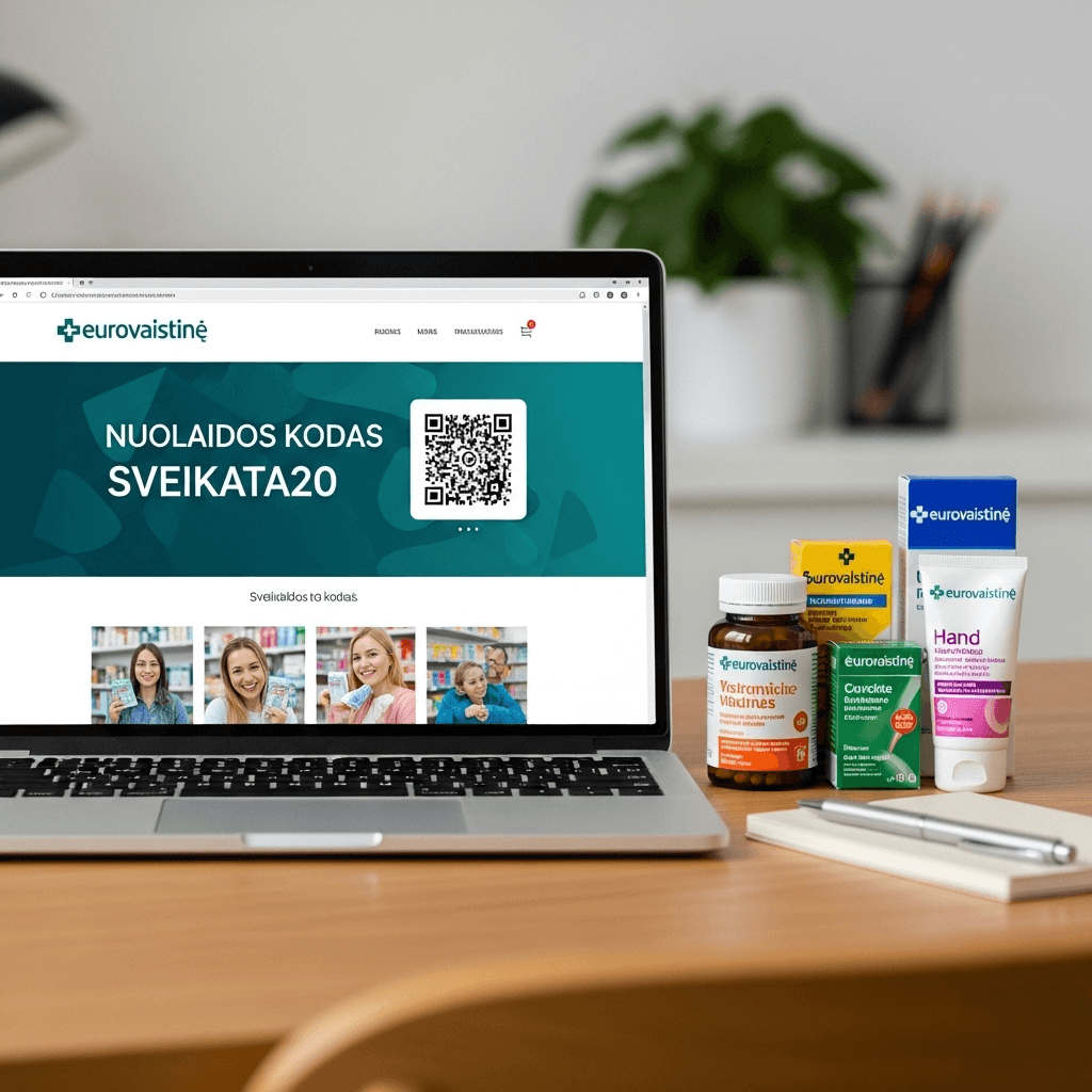 Eurovaistinė Nuolaidos Kodas: Išsamus Gidas, Kaip Sutaupyti Vaistinėje ir Daugiau Eurovaistinė Nuolaidos Kodas: Išsamus Gidas, Kaip Sutaupyti Vaistinėje ir Daugiau