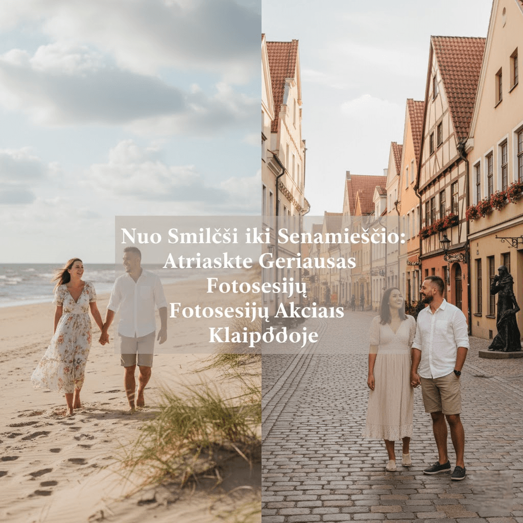 Nuo Smilčių iki Senamiesčio: Atraskite Geriausias Fotosesijų Akcijas Klaipėdoje