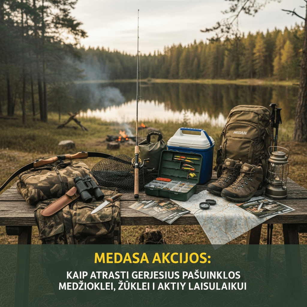 Medasa Akcijos: Kaip Atrasti Geriausius Pasiūlymus Medžioklei, Žūklei ir Aktyviam Laisvalaikiui