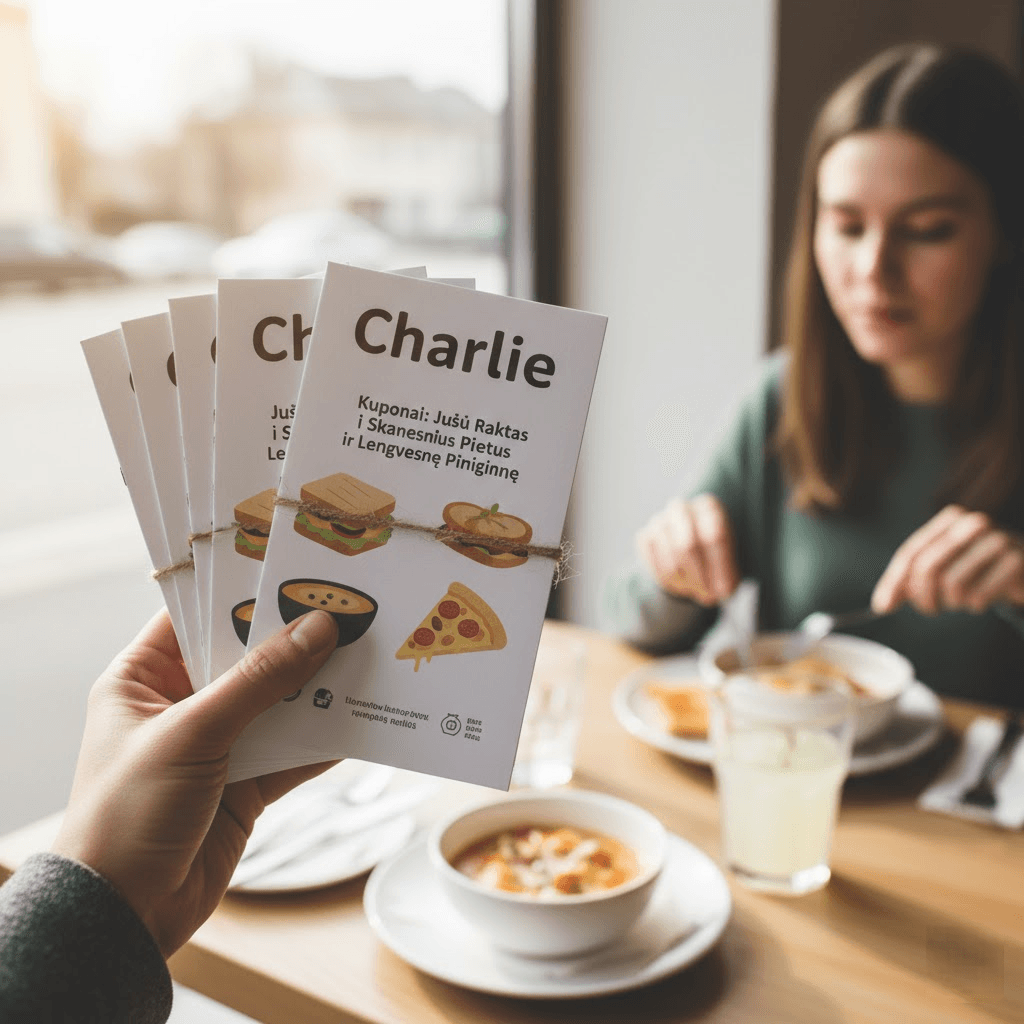 „Charlie“ Kuponai: Jūsų Raktas į Skanesnius Pietus ir Lengvesnę Piniginę „Charlie“ Kuponai: Jūsų Raktas į Skanesnius Pietus ir Lengvesnę Piniginę