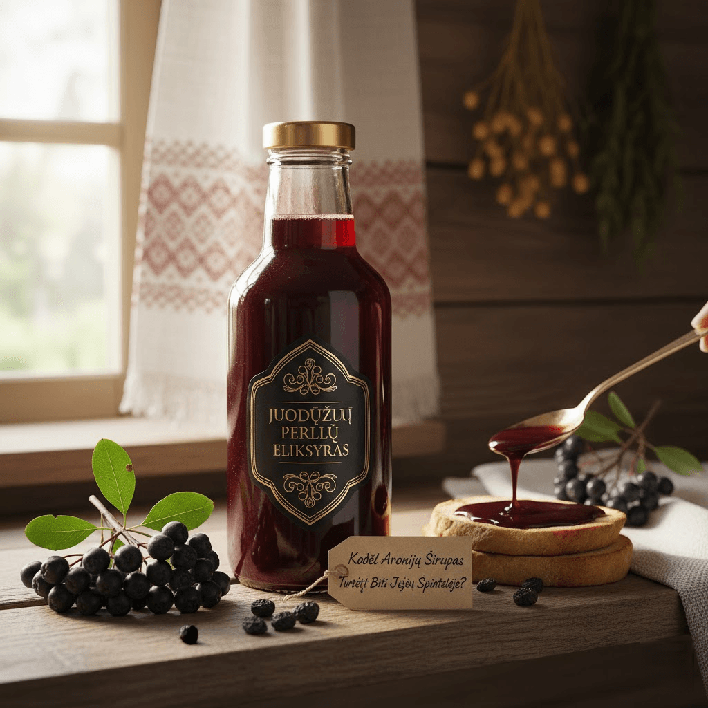 Juodųjų Perlų Eliksyras: Kodėl Aronijų Sirupas Turėtų Būti Jūsų Spintelėje? Juodųjų Perlų Eliksyras: Kodėl Aronijų Sirupas Turėtų Būti Jūsų Spintelėje?