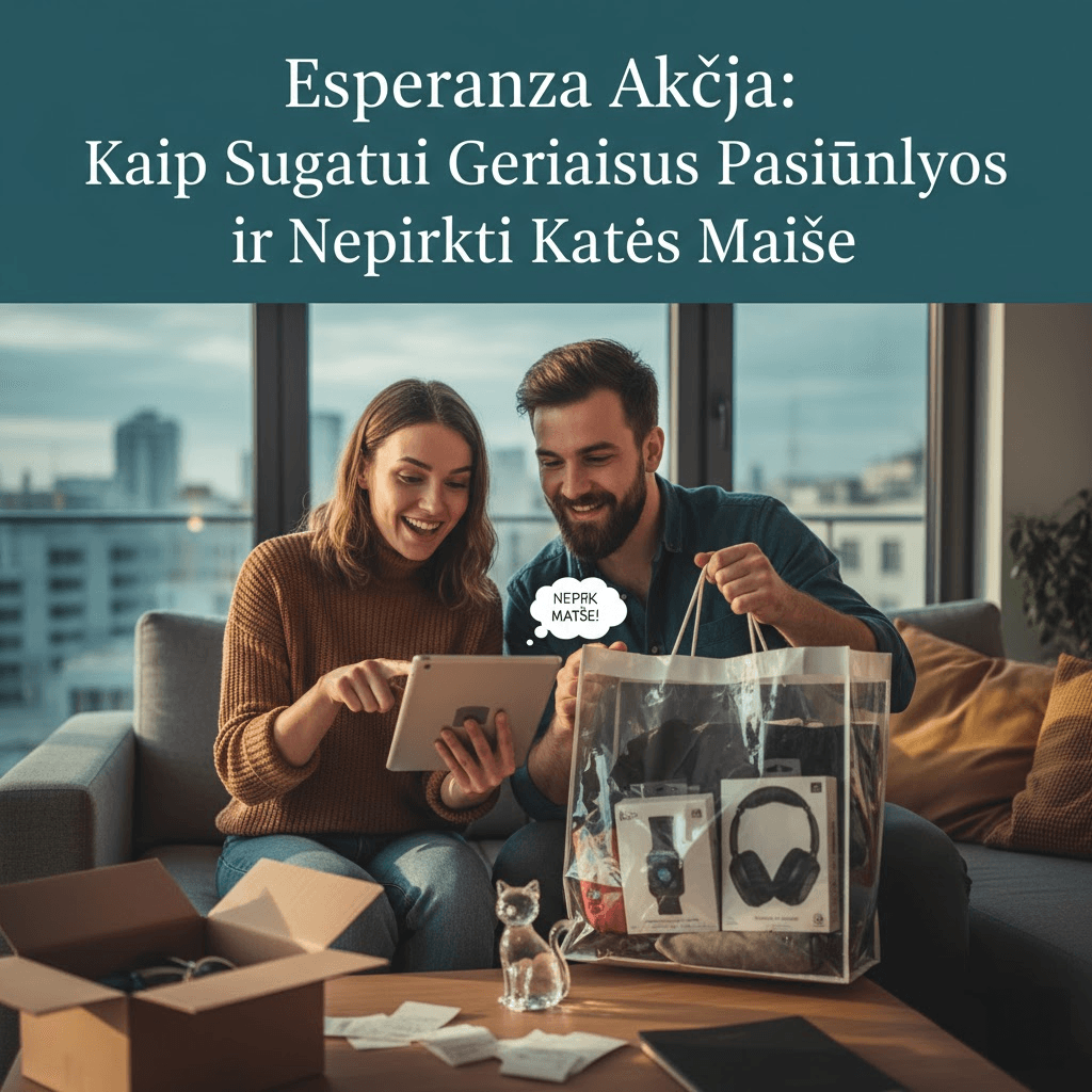 Esperanza Akcija: Kaip Sugauti Geriausius Pasiūlymus ir Nepirkti Katės Maiše