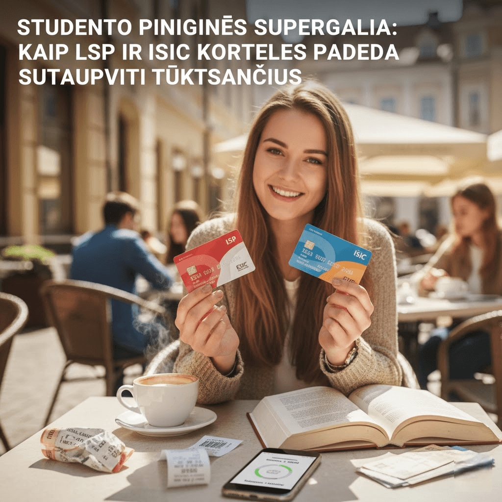 Studento Piniginės Supergalia: Kaip LSP ir ISIC Kortelės Padeda Sutaupyti Tūkstančius