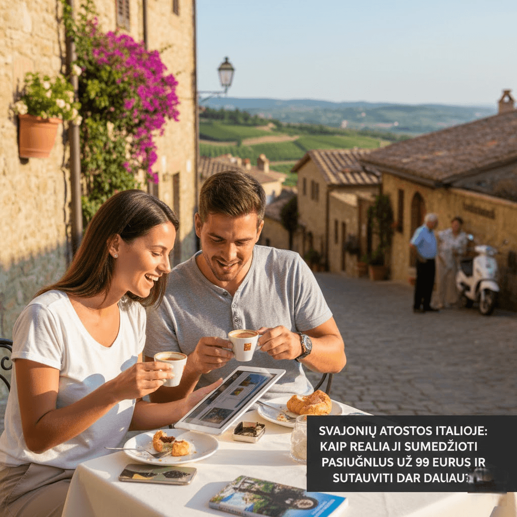 Svajonių Atostogos Italijoje: Kaip Realiai Sumedžioti Pasiūlymus už 99 Eurus ir Sutaupyti Dar Daugiau?