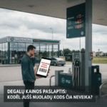 Degalų kainos paslaptis: Kodėl jūsų nuolaidų kodas čia neveikia?