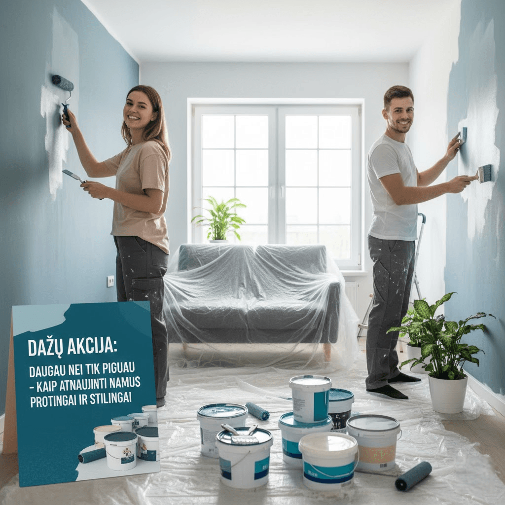 Dažų Akcija: Daugiau Nei Tik Pigiau – Kaip Atnaujinti Namus Protingai ir Stilingai Dažų Akcija: Daugiau Nei Tik Pigiau – Kaip Atnaujinti Namus Protingai ir Stilingai