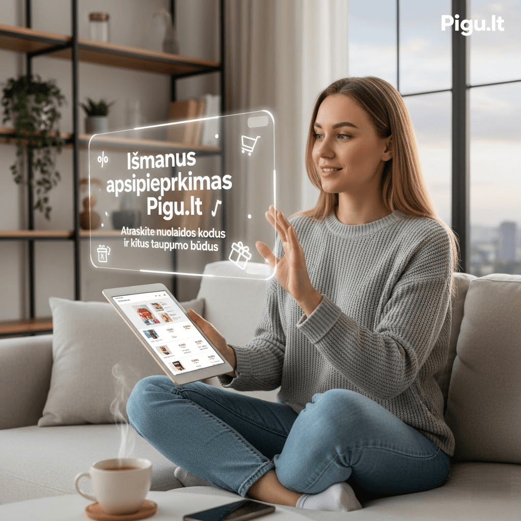 Išmanus apsipirkimas Pigu.lt: Atraskite nuolaidos kodus ir kitus taupymo būdus
