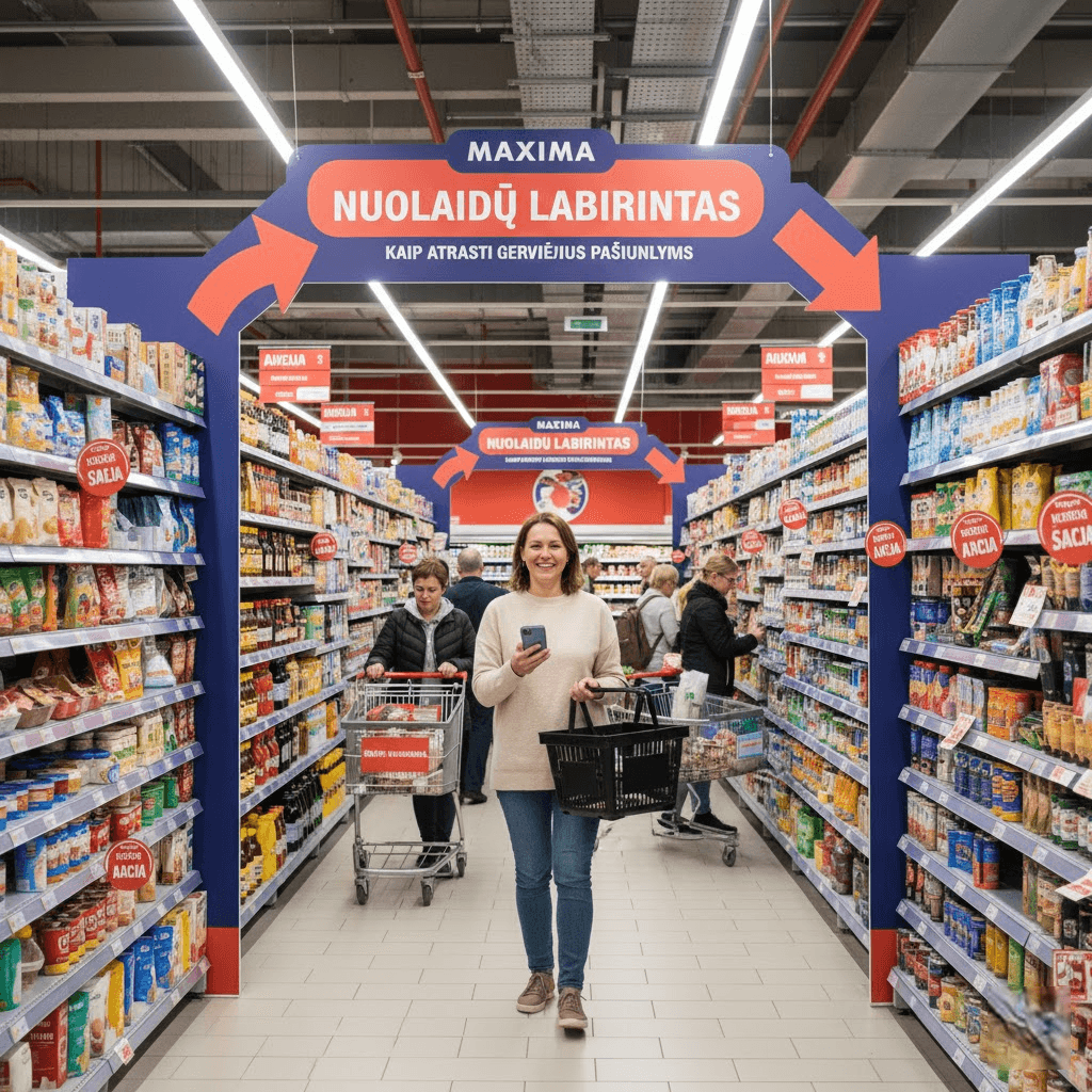 Maxima Nuolaidų Labirintas: Kaip Atrasti Geriausius Pasiūlymus ir Sutaupyti Kiekvieną Dieną Maxima Nuolaidų Labirintas: Kaip Atrasti Geriausius Pasiūlymus ir Sutaupyti Kiekvieną Dieną