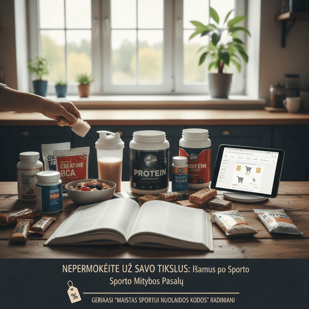 Nepermokėkite už Savo Tikslus: Išsamus Gidas po Sporto Mitybos Pasaulį ir Geriausi „Maistas Sportui Nuolaidos Kodas“ Radiniai