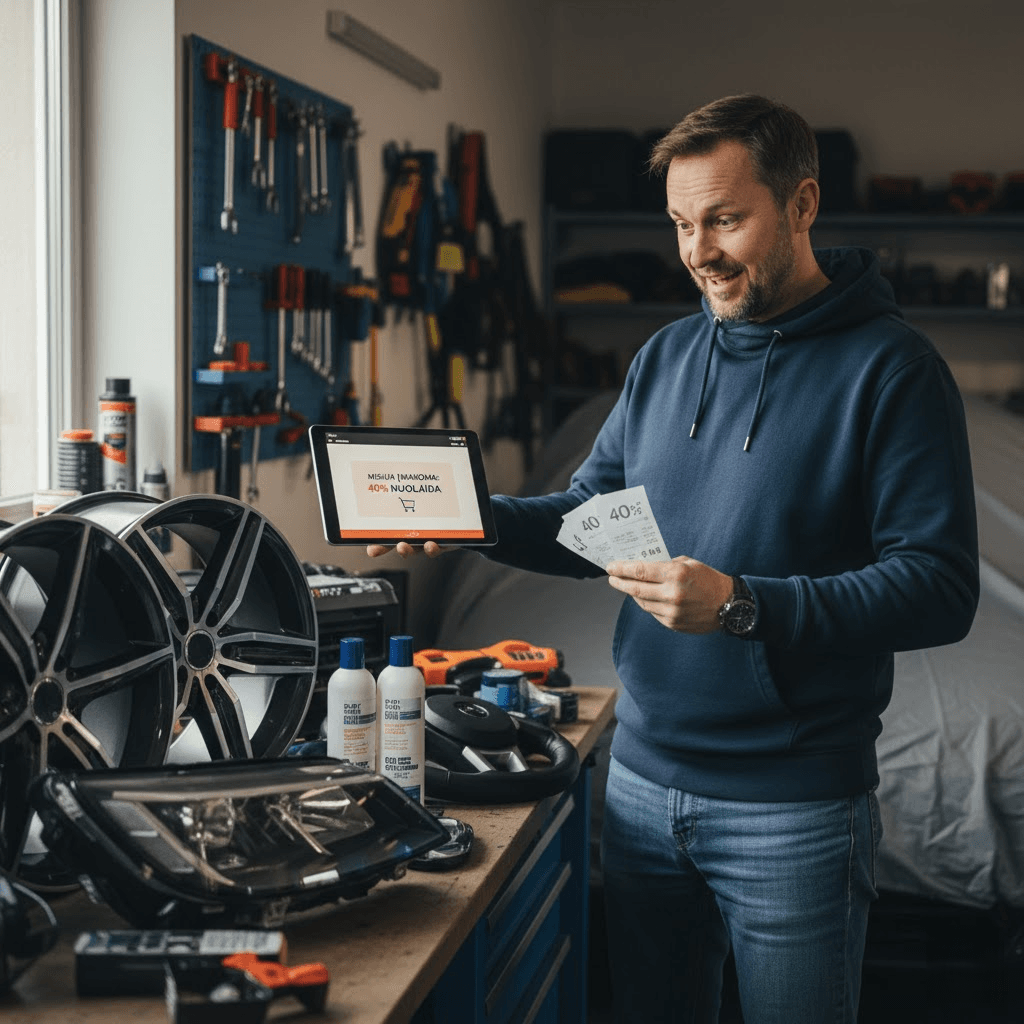 Misija Įmanoma: Kaip Sumedžioti 40% Nuolaidą Automobilių Prekėms ir Atnaujinti Savo Transporto Priemonę