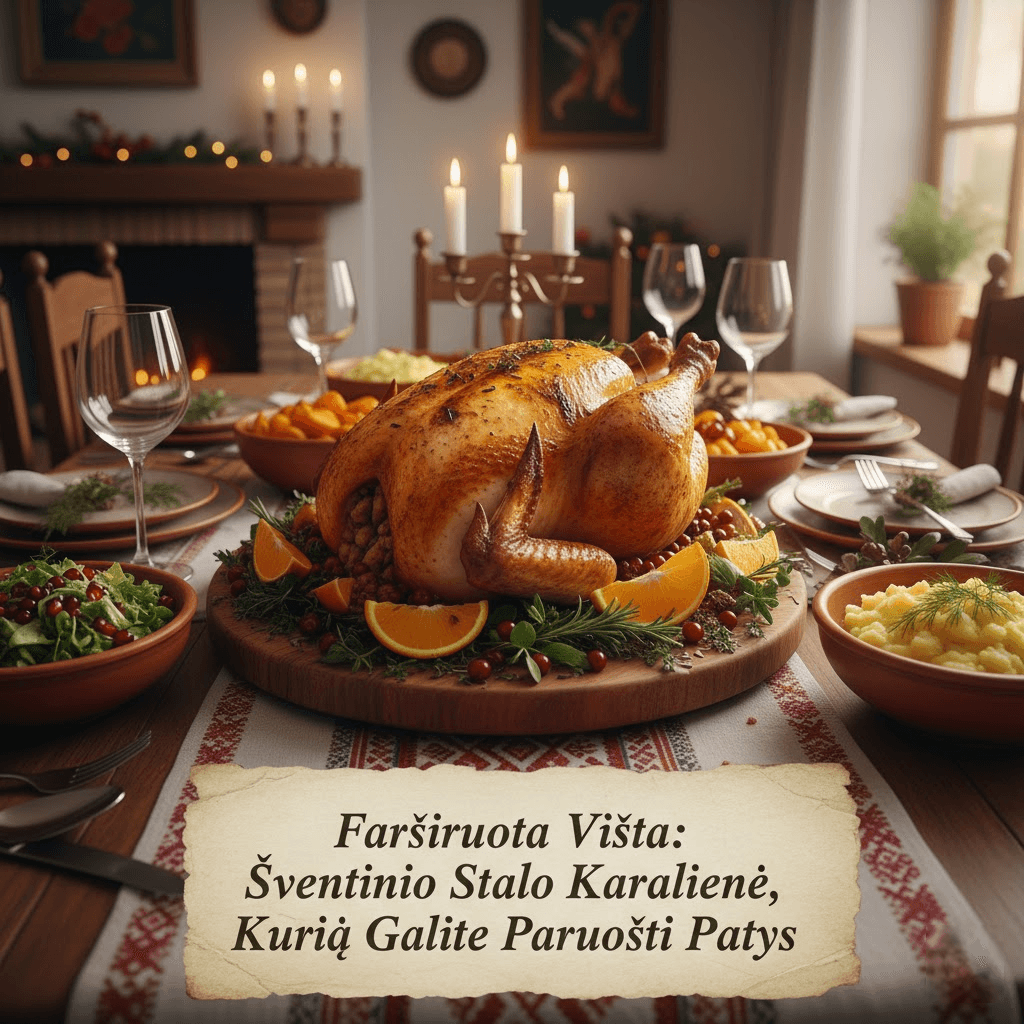 Farširuota Višta: Šventinio Stalo Karalienė, Kurią Galite Paruošti Patys