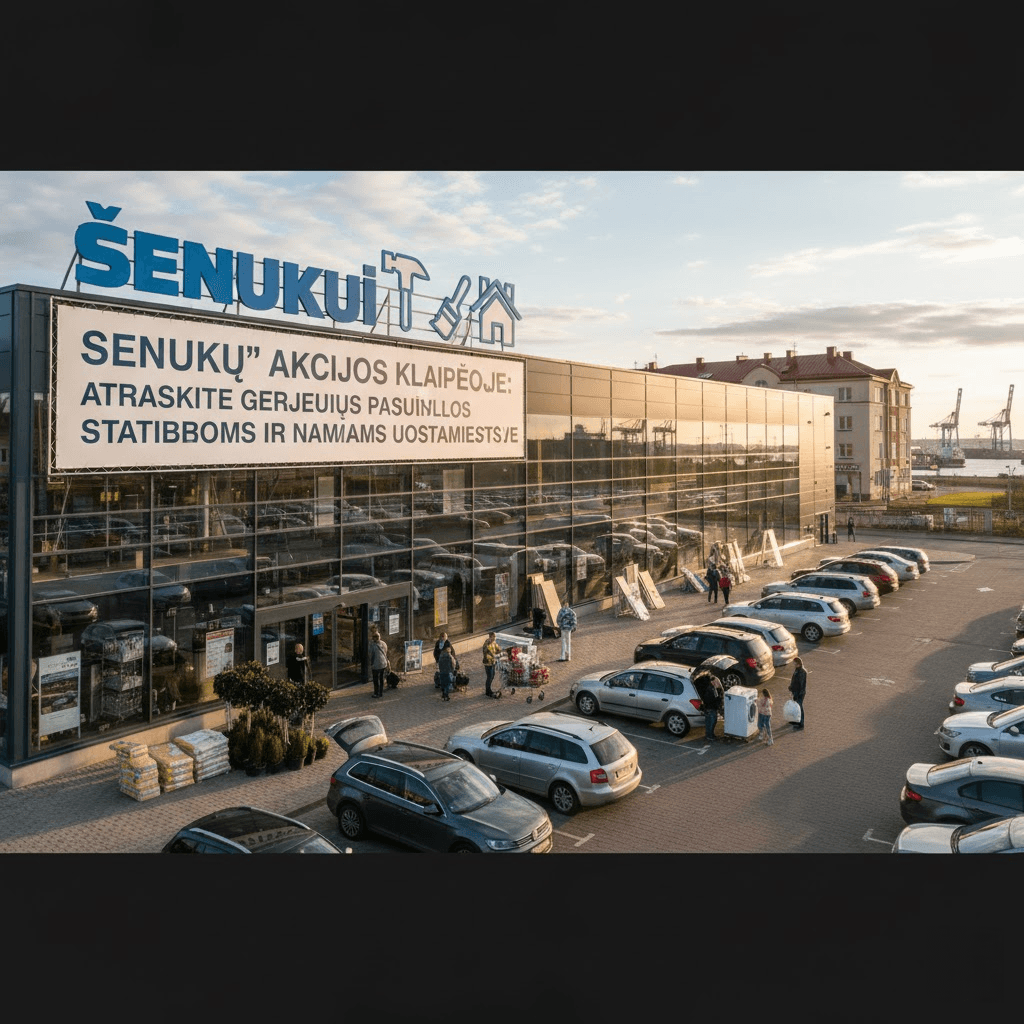 „Senukų“ Akcijos Klaipėdoje: Atraskite Geriausius Pasiūlymus Statyboms ir Namams Uostamiestyje