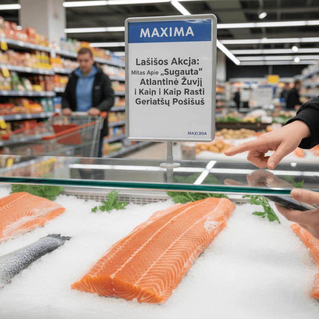 Lašišos Akcija Maxima: Mitas Apie „Sugautą“ Atlantinę Žuvį ir Kaip Rasti Geriausią Pasiūlymą