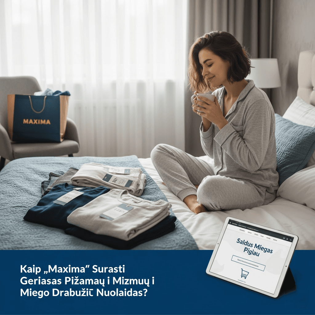 Saldus Miegas Pigiau: Kaip „Maxima“ Surasti Geriausias Pižamų ir Miego Drabužių Nuolaidas?