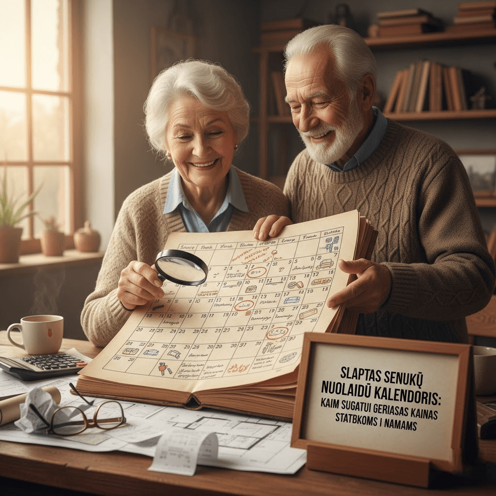 Slaptas Senukų Nuolaidų Kalendorius: Kaip Sugauti Geriausias Kainas Statyboms ir Namams