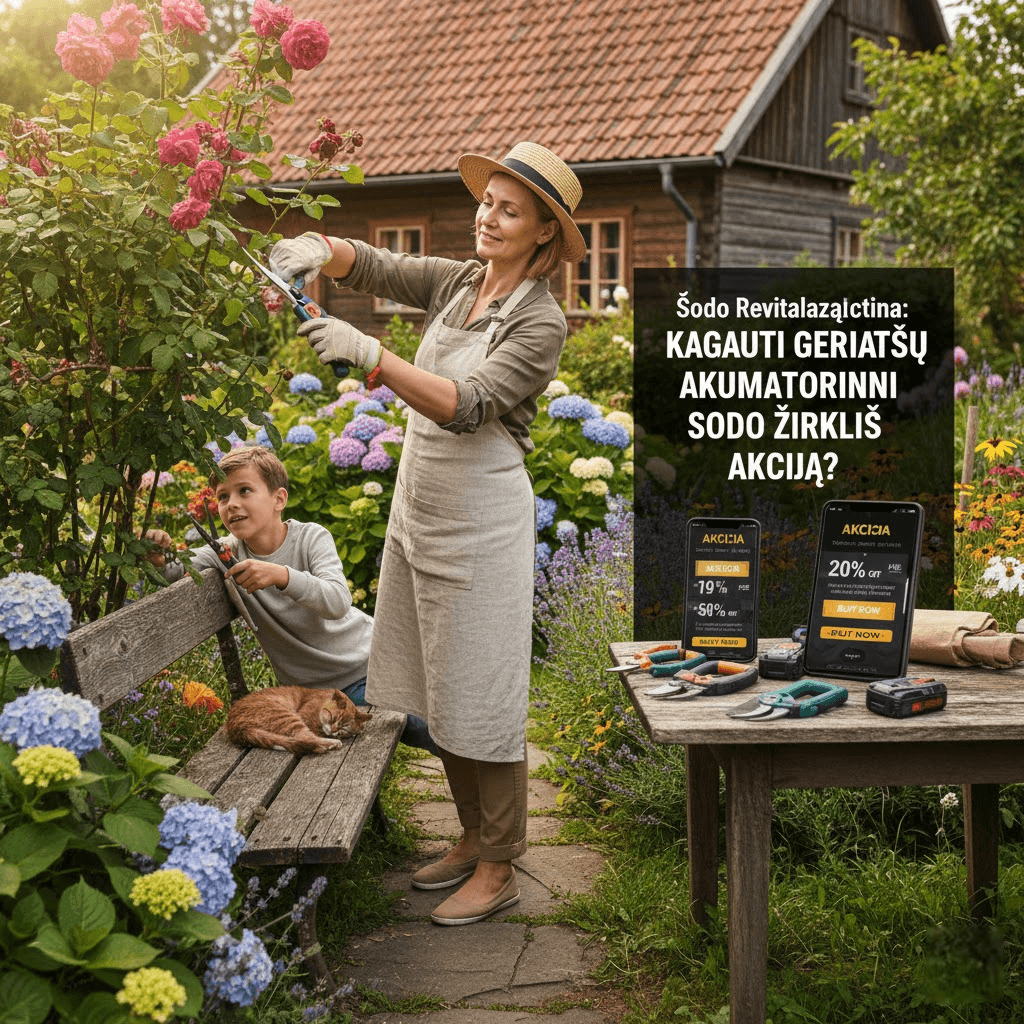 Sodo Revitalizacija: Kaip Pagauti Geriausią Akumuliatorinių Sodo Žirklių Akciją?