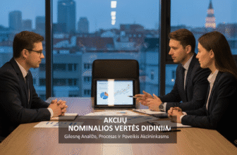 Akcijų nominalios vertės didinimas: gilesnė analizė, procesas ir poveikis akcininkams