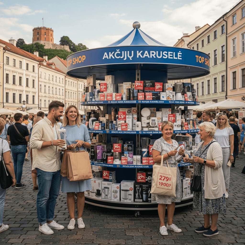 „Top Shop“ Akcijų Karuselė: Kaip Sugauti Geriausius Pasiūlymus ir Sutaupyti Daugiau?