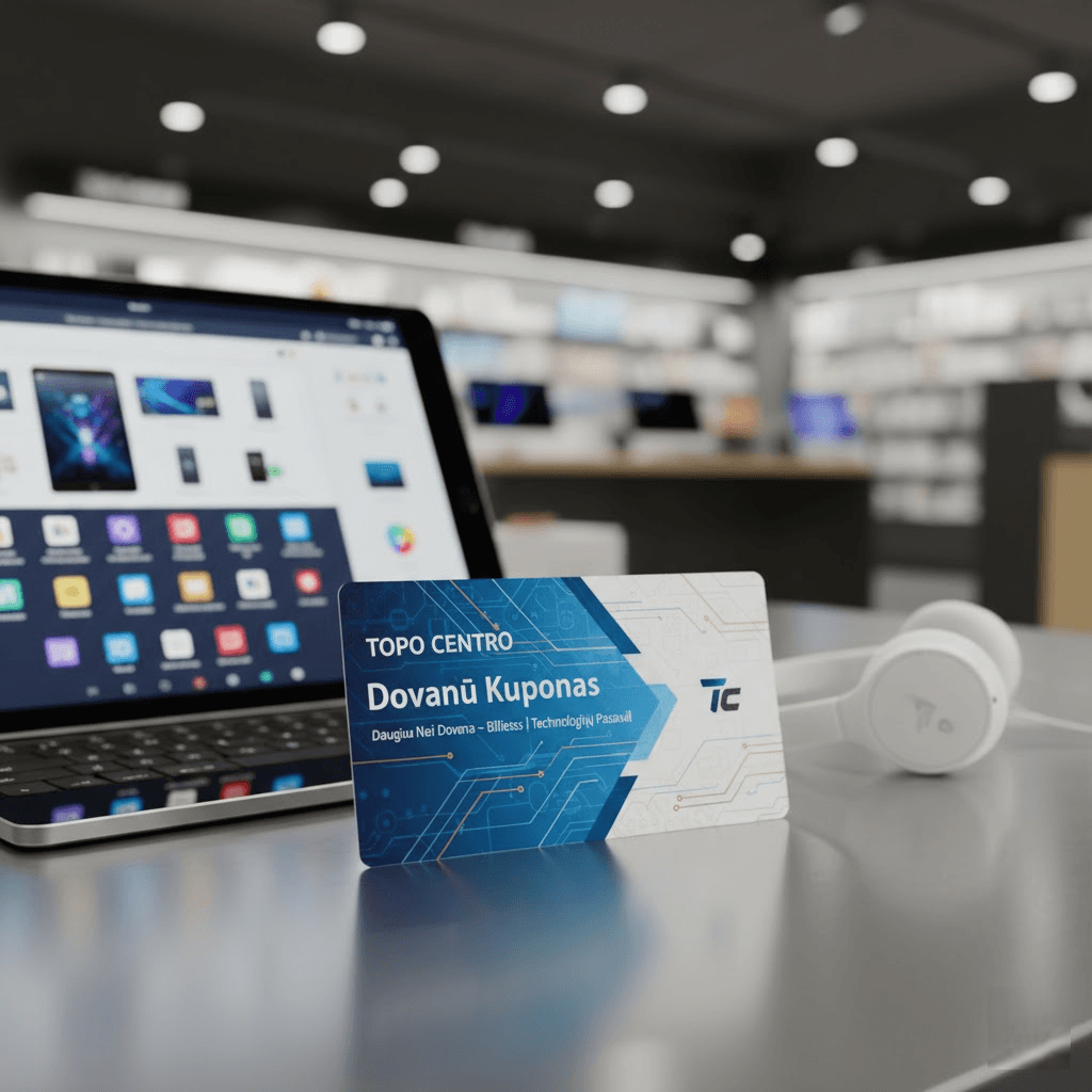 Topo Centro Dovanų Kuponas: Daugiau Nei Dovana – Bilietas Į Technologijų Pasaulį Topo Centro Dovanų Kuponas: Daugiau Nei Dovana – Bilietas Į Technologijų Pasaulį