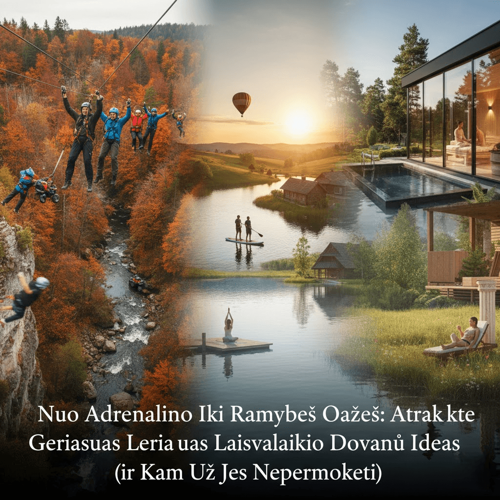 Nuo Adrenalino Iki Ramybės Oazės: Atraskite Geriausias Laisvalaikio Dovanų Idėjas (ir Kaip Už Jas Nepermokėti)
