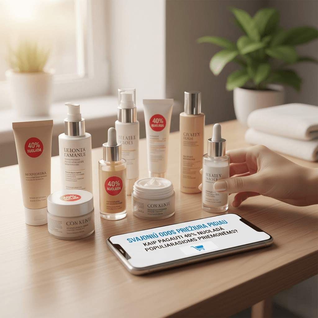 Svajonių Odos Priežiūra Pigiau: Kaip Pagauti 40% Nuolaidą Populiariausioms Priemonėms?