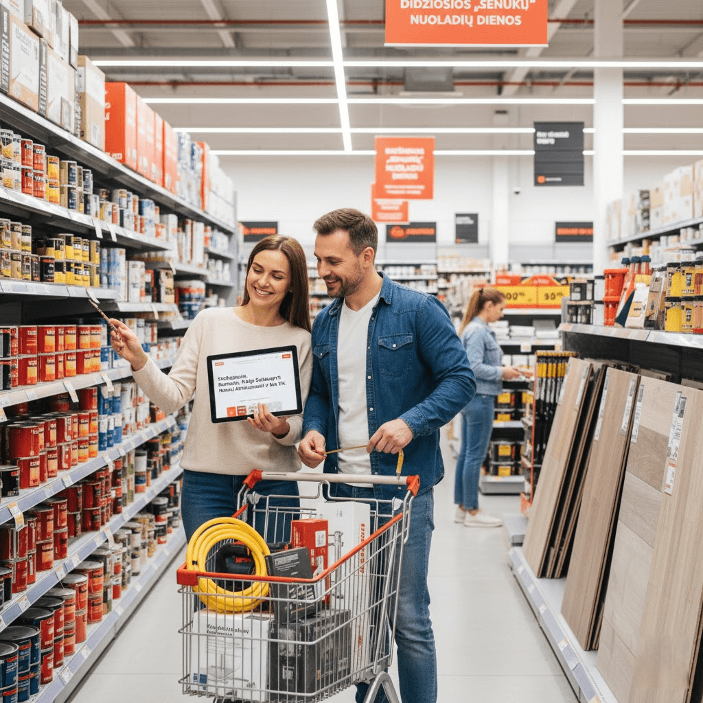 Didžiosios „Senukų“ Nuolaidų Dienos: Strategijos, Kaip Sutaupyti Namų Atnaujinimui ir Ne Tik Didžiosios „Senukų“ Nuolaidų Dienos: Strategijos, Kaip Sutaupyti Namų Atnaujinimui ir Ne Tik