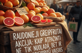Raudonieji Greipfrutai Akcija: Kaip Atpažinti Ne Tik Nuolaidą, Bet ir Saulės Prisirpusį Vaisių