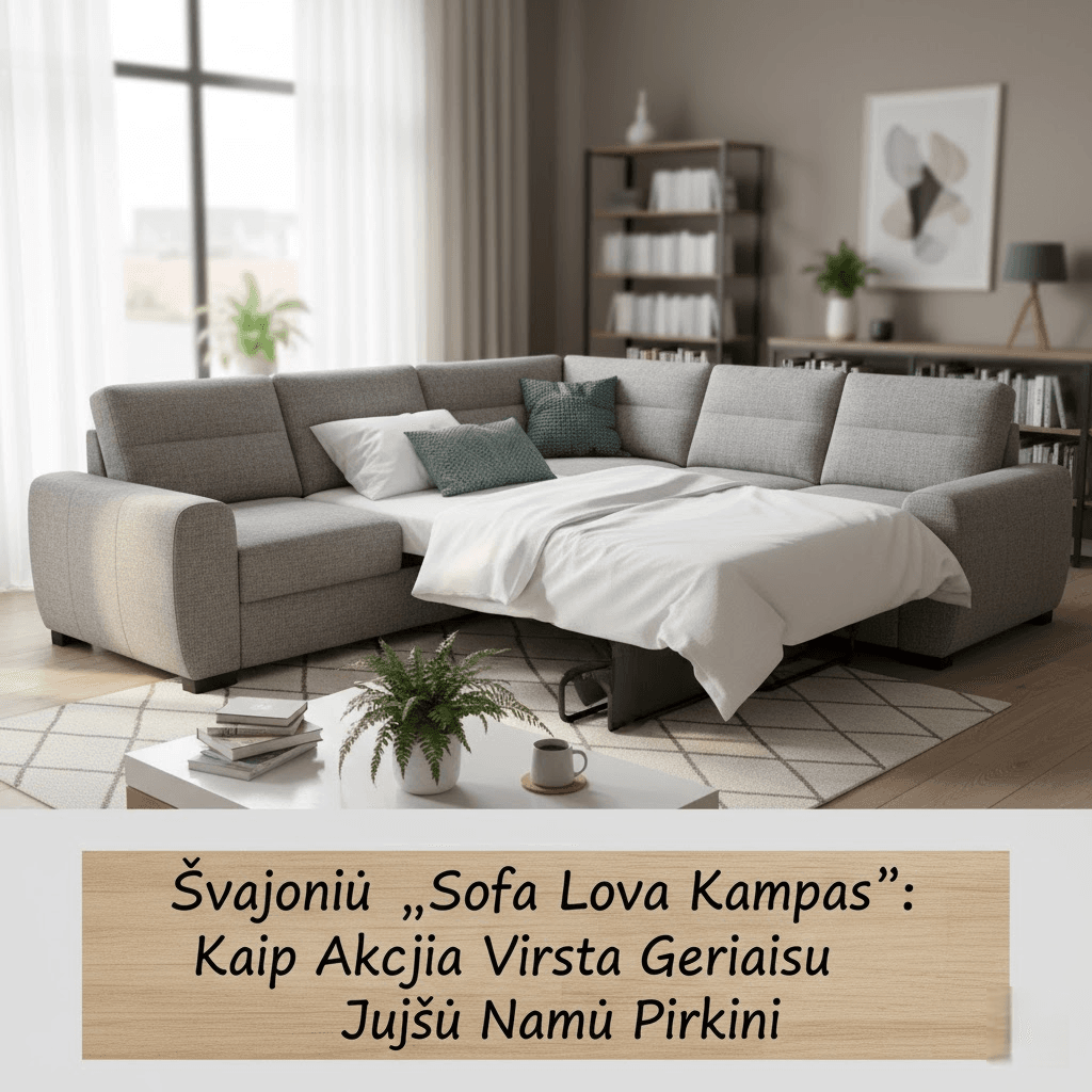 Svajonių „Sofa Lova Kampas“: Kaip Akcija Virsta Geriausiu Jūsų Namų Pirkiniu