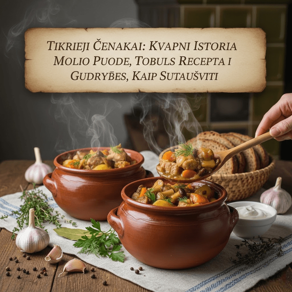 Tikrieji Čenakai: Kvapni Istorija Molio Puode, Tobulas Receptas ir Gudrybės, Kaip Sutaupyti