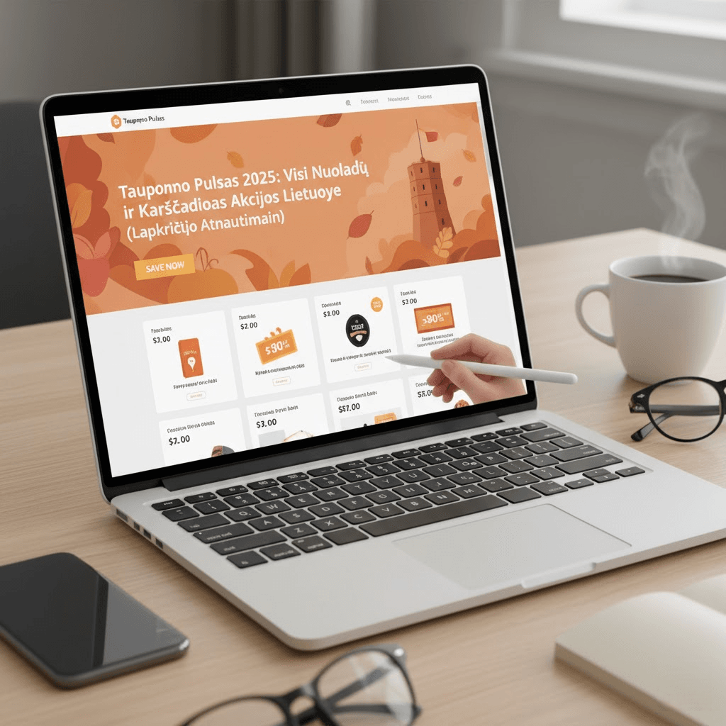 Taupymo Pulsas 2025: Visi Nuolaidų Kodai ir Karščiausios Akcijos Lietuvoje (Lapkričio Atnaujinimas)