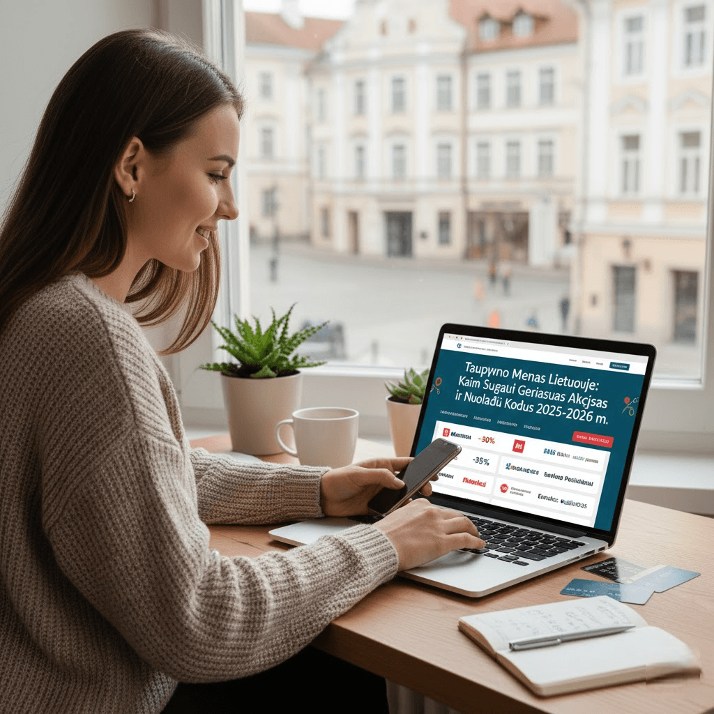 Taupymo Menas Lietuvoje: Kaip Sugauti Geriausias Akcijas ir Nuolaidų Kodus 2025-2026 m.