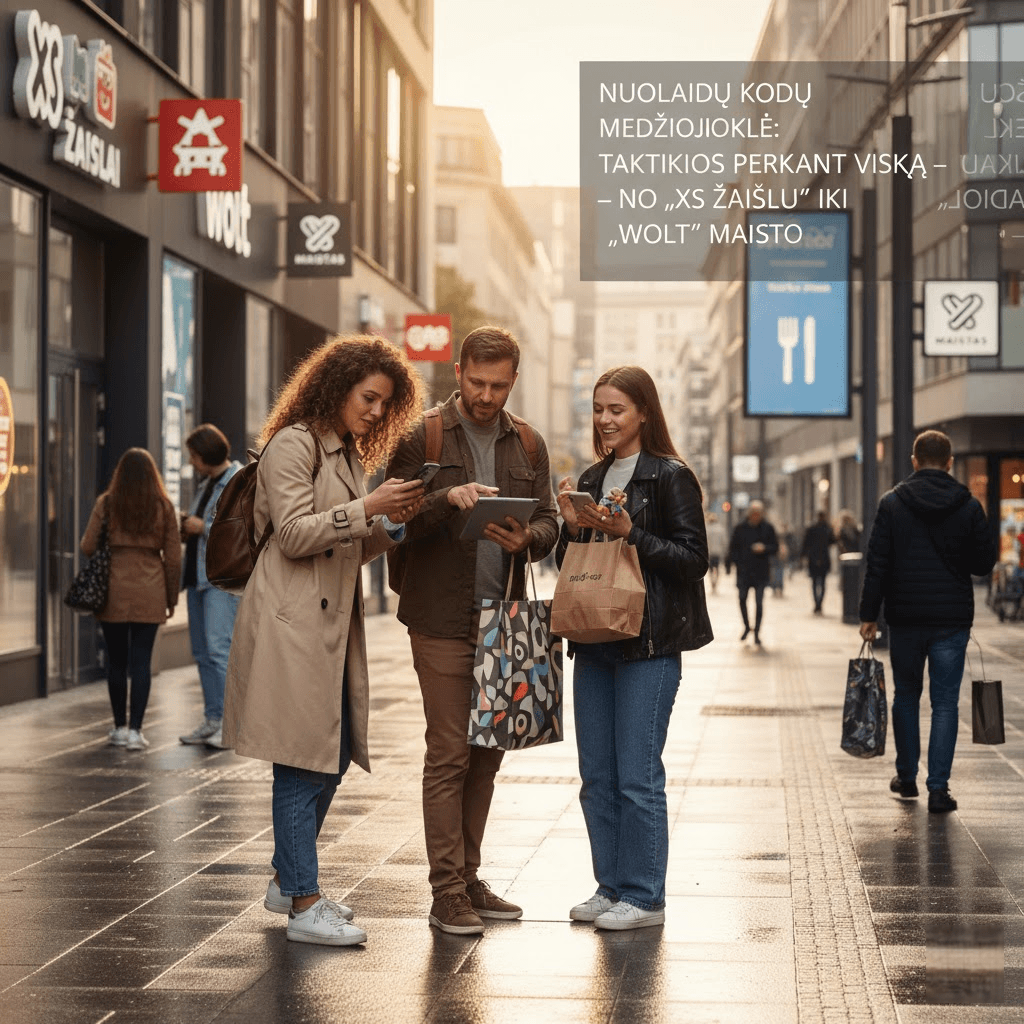 Nuolaidų Kodų Medžioklė: Taktikos Perkant Viską – Nuo „XS Žaislų“ Iki „Wolt“ Maisto