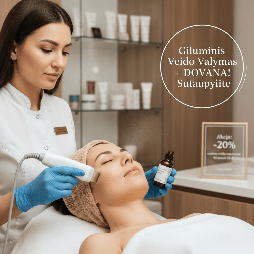 Giluminis veido valymas Vilniuje su akcija: kaip sutaupyti neaukojant kokybės?