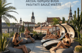 Sachara soliariumai akcija: Geriausi būdai pasitikti saulę mieste