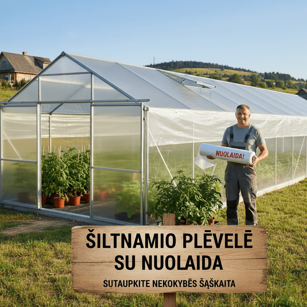 Šiltnamio plėvelė su nuolaida: kaip sutaupyti pinigus, bet ne kokybę