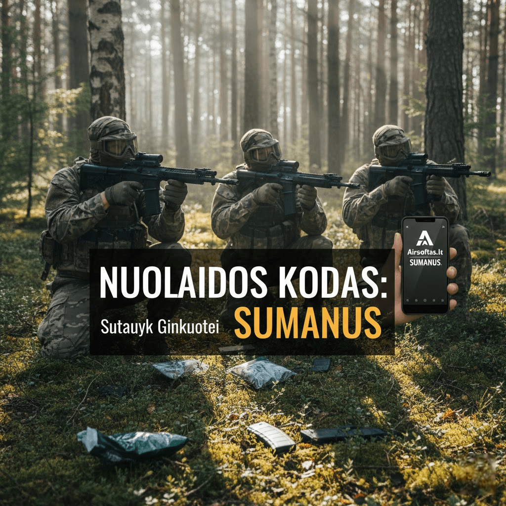 Sumanus Šratasvydis: Kaip Airsoftas.lt Nuolaidos Kodas Padeda Sutaupyti Ginkluotei