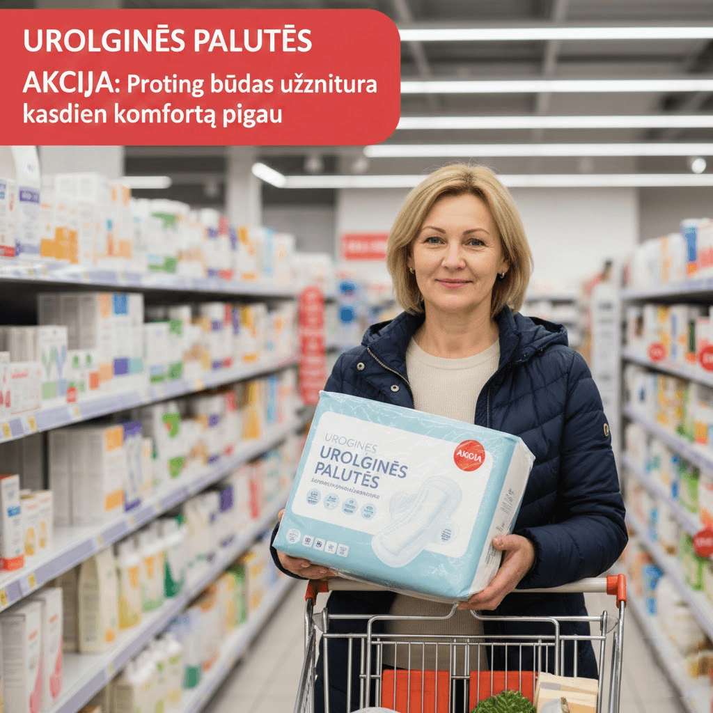 Urologinės palutės akcija: protingas būdas užtikrinti kasdienį komfortą pigiau
