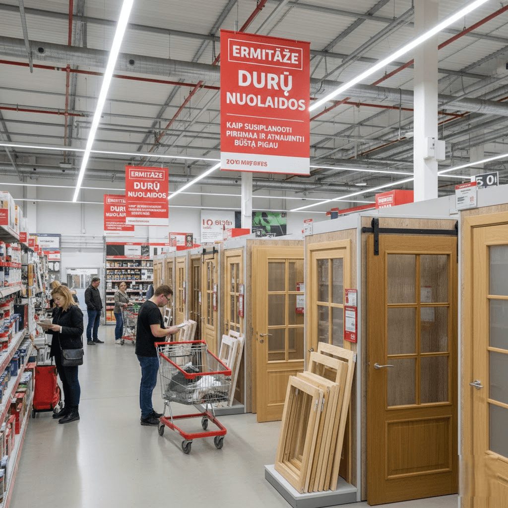 Ermitaže durų nuolaidos: kaip suplanuoti pirkimą ir atnaujinti būstą pigiau