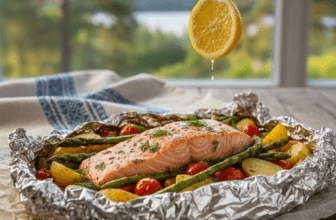 Lašiša folijoje: Sultinga vakarienė be vargo ir purvinų indų