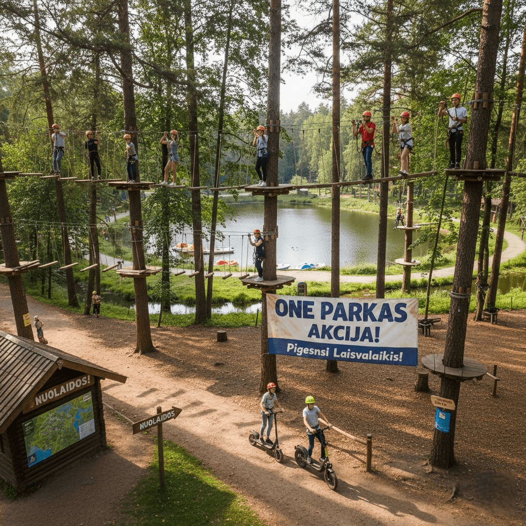 Adrenalinas už mažesnę kainą: One parkas akcija ir strategijos pigesniam laisvalaikiui Adrenalinas už mažesnę kainą: One parkas akcija ir strategijos pigesniam laisvalaikiui