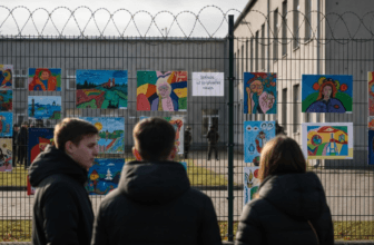 Spalvos už spygliuotos vielos: mokinių dailės akcija Kauno tardymo izoliatoriuje ir jos atgarsiai