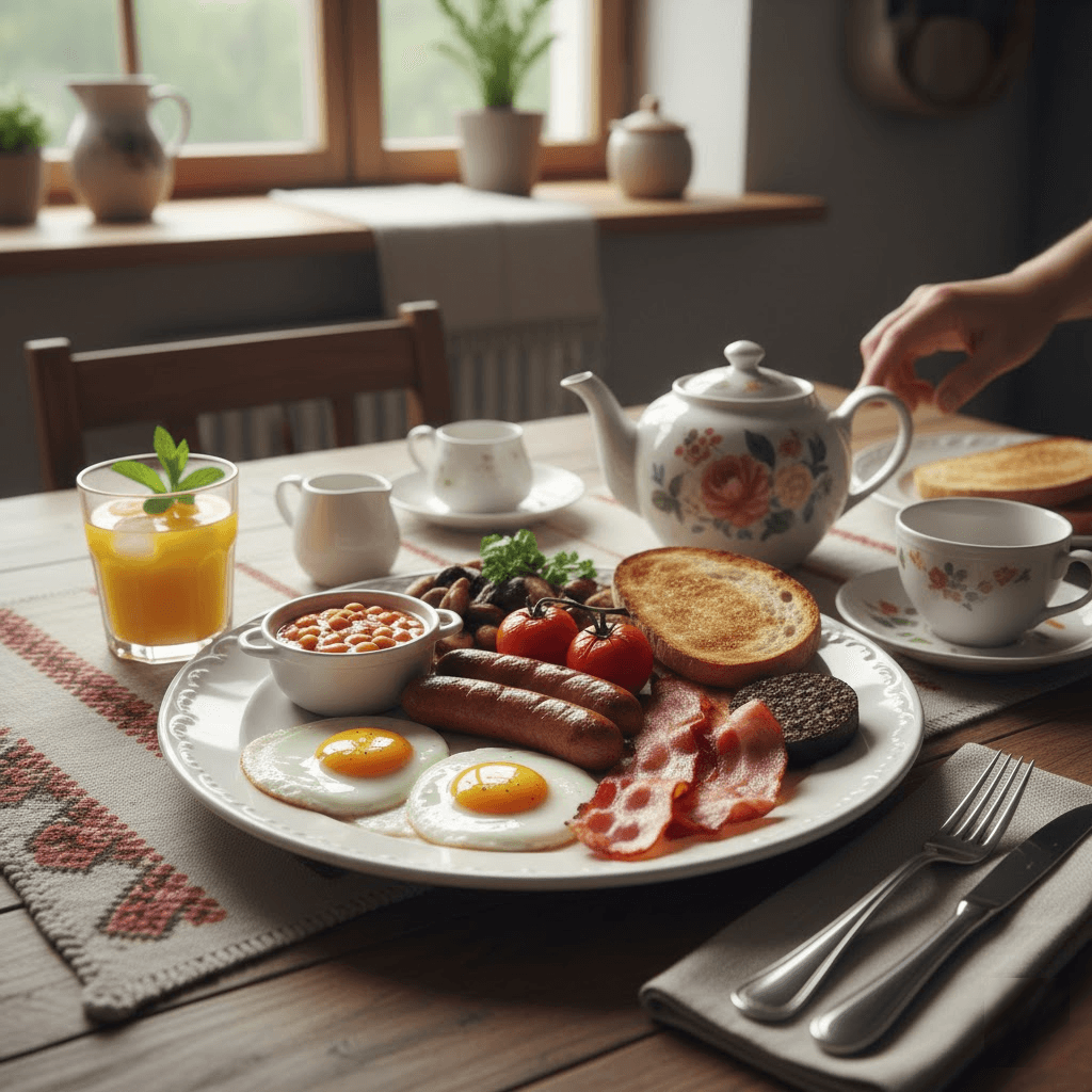 Angliški pusryčiai: Karališka savaitgalio pradžia jūsų virtuvėje Angliški pusryčiai: Karališka savaitgalio pradžia jūsų virtuvėje