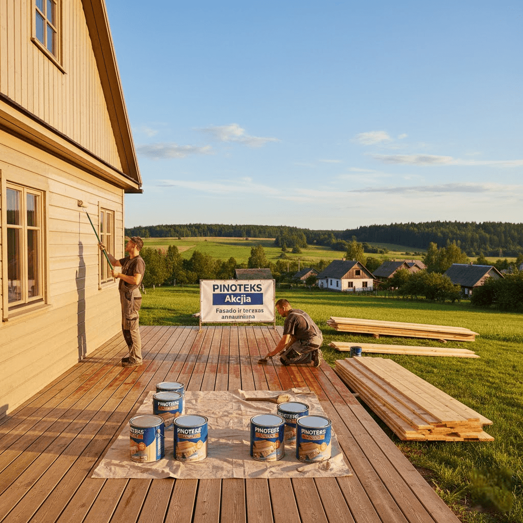 Pinotekso akcija: Strategija, kaip atnaujinti fasadą ar terasą pigiau, bet kokybiškai Pinotekso akcija: Strategija, kaip atnaujinti fasadą ar terasą pigiau, bet kokybiškai