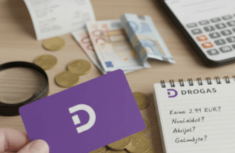 Ar verta mokėti už „Drogas“ kortelę? Kaina, realios naudos ir paslėptos galimybės