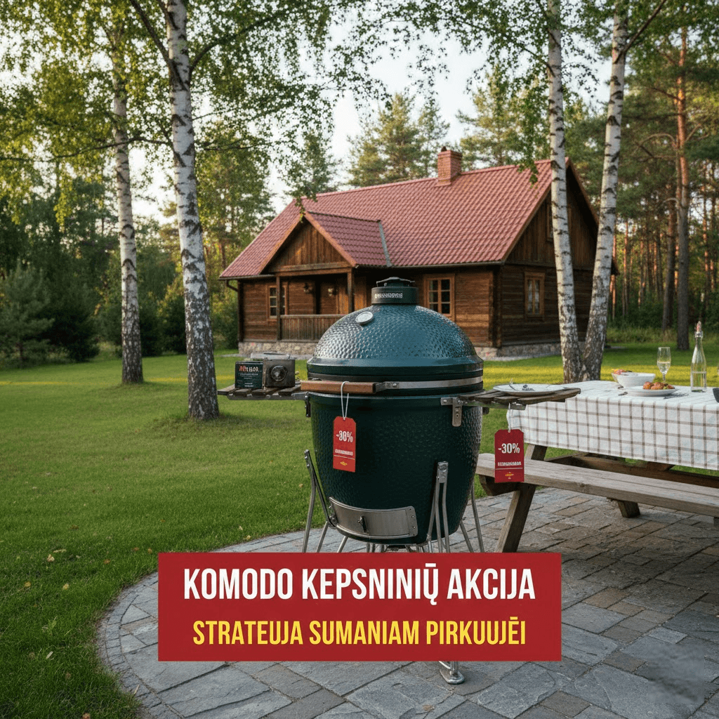 Komodo kepsninių akcijos: strategija sumaniam pirkėjui