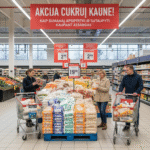 Akcija cukrui Kaune: Kaip sumaniai apsipirkti ir sutaupyti kaupiant atsargas