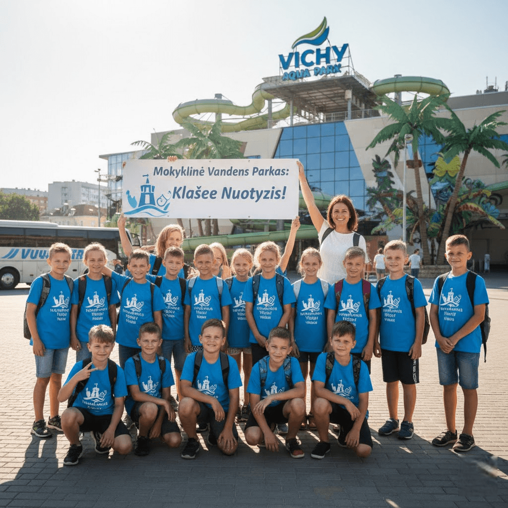 Mokyklinė išvyka į Vilnių: kodėl „Vichy“ vandens parko pasiūlymas klasei yra strateginis ėjimas?